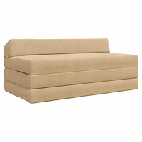 vidaXL Fällbar Soffbed Grön grå 120 x 60 x 49 cm Tyg