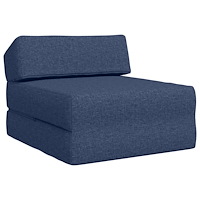 vidaXL Fällbar Soffbed Blå 60 x 70 x 41 cm Tyg