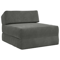 vidaXL Fällbar Soffbed Mörkgrå 60 x 70 x 41 cm Tyg