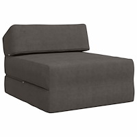 vidaXL Fällbar Soffbed Mörkgrå 60 x 70 x 41 cm Tyg