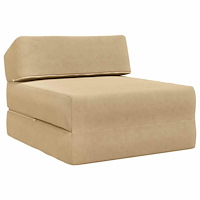 vidaXL Fällbar Soffbed Grön grå 60 x 70 x 41 cm Tyg