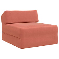 vidaXL Fällbar Soffbed Röd orange 60 x 70 x 41 cm Tyg
