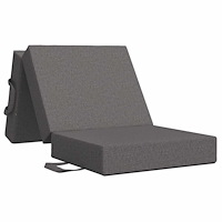 vidaXL Fällbar Soffbed 75 x 63 x 45 cm Ljusgrå
