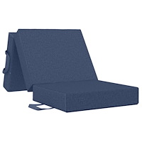 vidaXL Fällbar Soffbed 75 x 63 x 45 cm Blå