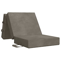 vidaXL Fällbar Soffbed 75 x 63 x 45 cm Ljusgrå
