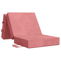 vidaXL Fällbar Soffbed 75 x 63 x 45 cm Rosa