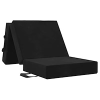 vidaXL Fällbar Soffbed 75 x 63 x 45 cm Svart