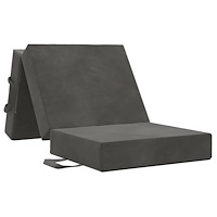 vidaXL Fällbar Soffbed 90 x 63 x 45 cm Mörkgrå