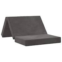 vidaXL Fällbar Soffbed 100 x 67 x 45 cm Mörkgrå