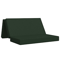 vidaXL Fällbar Soffbed 120 x 67 x 45 cm Mörkgrön