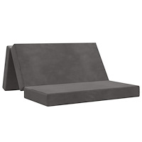 vidaXL Fällbar Soffbed 120 x 67 x 45 cm Mörkgrå