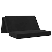 vidaXL Fällbar Soffbed 120 x 67 x 45 cm Svart