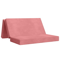 vidaXL Fällbar Soffbed 140 x 67 x 45 cm Rosa