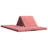vidaXL Fällbar Soffbed 140 x 67 x 45 cm Rosa