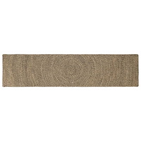 vidaXL Områdesmattor Naturlig och svart 60 x 200 cm Jute