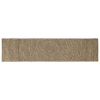 vidaXL Områdesmattor Naturlig och svart 60 x 250 cm Jute