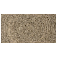 vidaXL Områdesmattor Naturlig och svart 80 x 150 cm Jute