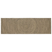 vidaXL Områdesmattor Naturlig och svart 80 x 200 cm Jute