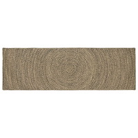 vidaXL Områdesmattor Naturlig och svart 80 x 250 cm Jute
