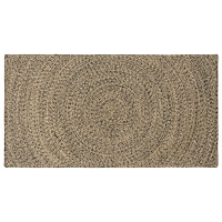 vidaXL Områdesmattor Naturlig och svart 100 x 200 cm Jute