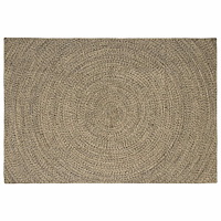 vidaXL Områdesmattor Naturlig och svart 160 x 230 cm Jute