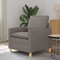 vidaXL Soffa Taupe Tyg