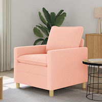 vidaXL Soffa Rosa 76 x 81 x 87,5 cm Tyg