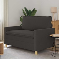 vidaXL Soffa Mörkgrå 126 x 81 x 87,5 cm Tyg