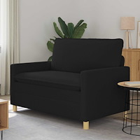 vidaXL Soffa Svart 126 x 81 x 87,5 cm Tyg
