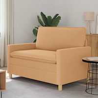 vidaXL Soffa Beige 126 x 81 x 87,5 cm Tyg