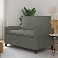 vidaXL Soffa Ljusgrå 126 x 81 x 87,5 cm Tyg