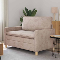 vidaXL Soffa Beige 126 x 81 x 87,5 cm Polyester