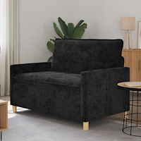 vidaXL Soffa Svart 126 x 81 x 87,5 cm Polyester