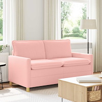 vidaXL Soffa Rosa 156 x 81 x 87,5 cm Tyg