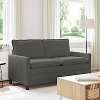 vidaXL Soffa Mörkgrå 156 x 81 x 87,5 cm Tyg
