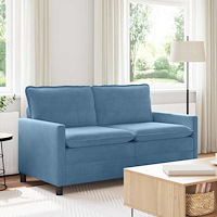 vidaXL Soffa Blå 156 x 81 x 87,5 cm Tyg