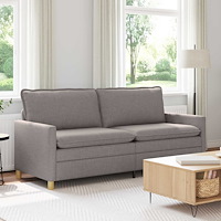 vidaXL Soffa Taupe Tyg