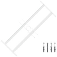 vidaXL Säkerhetsgaller för Fönster med 2 Korskåpor 43-74 cm