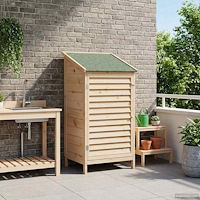 vidaXL Trädgårdshus Naturlig 59 x 56 x 113,5 cm Massivt Furu