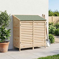 vidaXL Trädgårdshus Naturlig 106 x 56 x 113,5 cm Massivt Furu