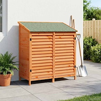 vidaXL Trädgårdshus Brun 106 x 56 x 113,5 cm Massivt Furu