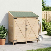 vidaXL Trädgårdshus Naturlig 106 x 56 x 113,5 cm Konstruerat trä
