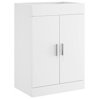 vidaXL Badrum Under Diskbänk Skåp Vit 56 x 37,5 x 81 cm