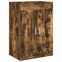 vidaXL Badrum Under Diskbänk Skåp Rökt ek 56 x 37,5 x 81 cm