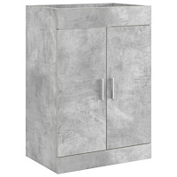 vidaXL Badrum Under Diskbänk Skåp Betonggrå 78,5 x 37,5 x 81 cm