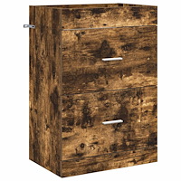 vidaXL Badrum Under Diskbänk Skåp Rökt ek 56 x 37,5 x 81 cm