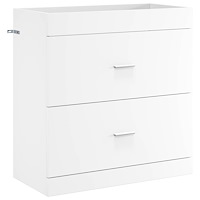 vidaXL Badrum Under Diskbänk Skåp Vit 78,5 x 37,5 x 81 cm