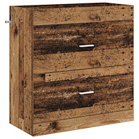 vidaXL Badrum Under Diskbänk Skåp Gammalt trä 78,5 x 37,5 x 81 cm