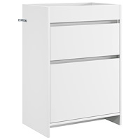 vidaXL Badrum Under Diskbänk Skåp Vit 56 x 37,5 x 81 cm