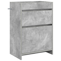 vidaXL Badrum Under Diskbänk Skåp Betonggrå 56 x 37,5 x 81 cm